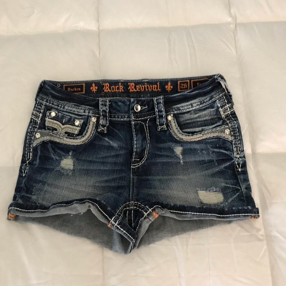 Rock Revival factory distressed jean shorts
